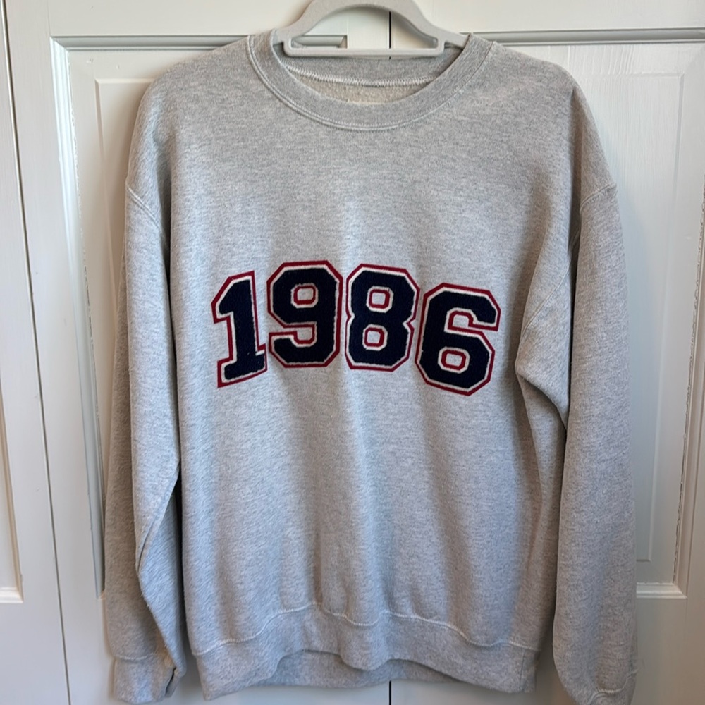 Anthropologie 1986 grey sweatshirt